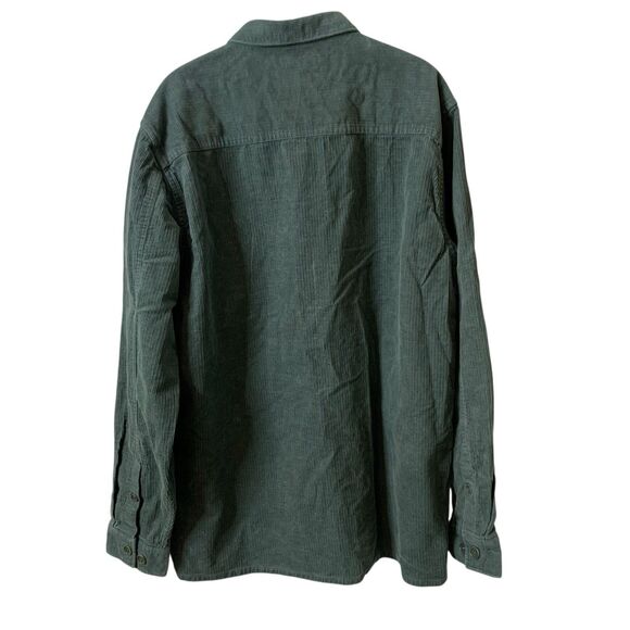 Le 31 Par Simons Overshirt Shacket Men L Green Long Sleeve Vision Organic Cotton - Picture 14 of 16